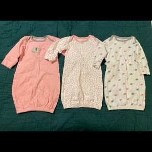 Maybe Baby Gowns Set of 3 washed once never worn! No flaws, excellent condition